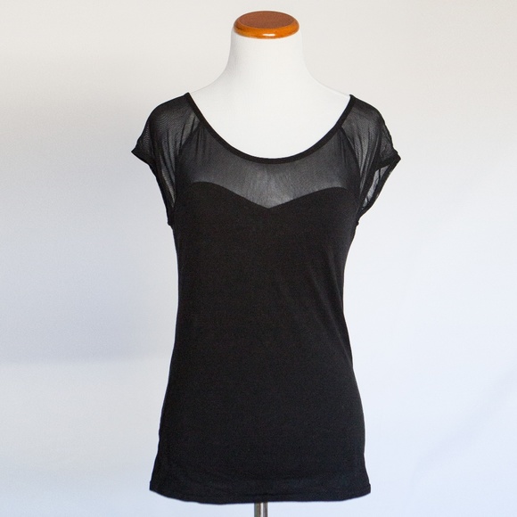 Divided Tops - Divided by H&M Black Tank Top Short Sleeve Shirt